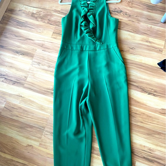 Trina Turk Green Ruffled Jumpsuit - Picture 8 of 12